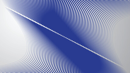 Abstract background with blue curve lines for backdrop or presentation