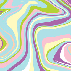 Aabstract hand drawn pastel swirly lines background design 
