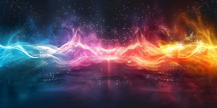 Exploring the Electromagnetic Spectrum From Radio Waves to Gamma Rays. Concept Radio Waves, Microwaves, Infrared, Visible Light, Ultraviolet, X-rays, Gamma Rays