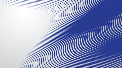 Abstract background with blue curve lines for backdrop or presentation