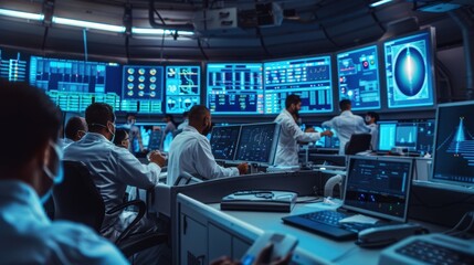 Scientists in Control Room