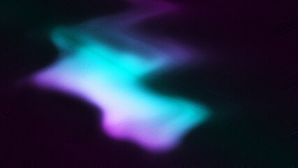Abstract Organic Colored Lights Gradient on Grainy Noise Black Background