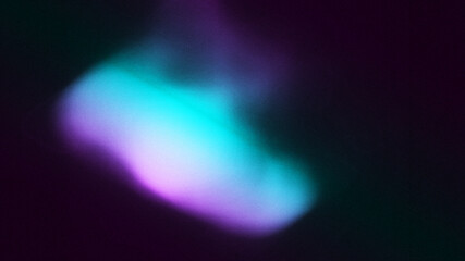 Abstract Organic Colored Lights Gradient on Grainy Noise Black Background