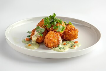 Fototapeta premium Conch Fritters: A Culinary Delight from the Caribbean