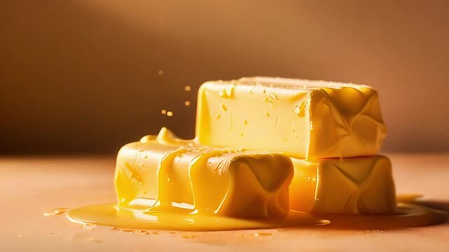 thick and melted cheese isolated background