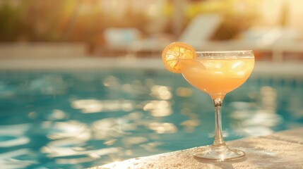 Poolside cocktail