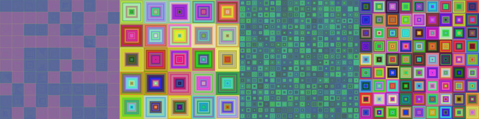 Abstract square background set