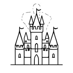 Princess palace, castle icon, castle, Castle png, Line Art Castle, Minimalist Wall Art, Castle Illustration, Castle Silhouette, Line art princes, Line art Palace, Fantasy Castle SVG, Castle Tower, Cas