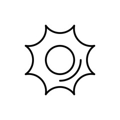 Bullet outline icons, minimalist vector illustration ,simple transparent graphic element .Isolated on white background
