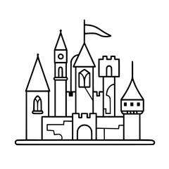 Princess palace, castle icon, castle, Castle png, Line Art Castle, Minimalist Wall Art, Castle Illustration, Castle Silhouette, Line art princes, Line art Palace, Fantasy Castle SVG, Castle Tower, Cas