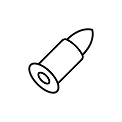 Bullet outline icons, minimalist vector illustration ,simple transparent graphic element .Isolated on white background