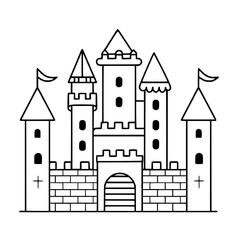 Princess palace, castle icon, castle, Castle png, Line Art Castle, Minimalist Wall Art, Castle Illustration, Castle Silhouette, Line art princes, Line art Palace, Fantasy Castle SVG, Castle Tower, Cas