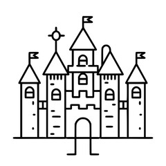 Obraz premium Princess palace, castle icon, castle, Castle png, Line Art Castle, Minimalist Wall Art, Castle Illustration, Castle Silhouette, Line art princes, Line art Palace, Fantasy Castle SVG, Castle Tower, Cas