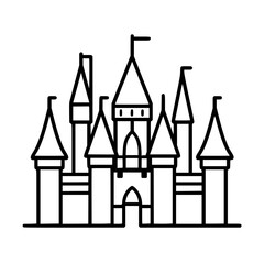 Princess palace, castle icon, castle, Castle png, Line Art Castle, Minimalist Wall Art, Castle Illustration, Castle Silhouette, Line art princes, Line art Palace, Fantasy Castle SVG, Castle Tower, Cas