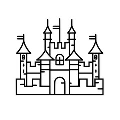 Princess palace, castle icon, castle, Castle png, Line Art Castle, Minimalist Wall Art, Castle Illustration, Castle Silhouette, Line art princes, Line art Palace, Fantasy Castle SVG, Castle Tower, Cas