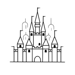 Princess palace, castle icon, castle, Castle png, Line Art Castle, Minimalist Wall Art, Castle Illustration, Castle Silhouette, Line art princes, Line art Palace, Fantasy Castle SVG, Castle Tower, Cas