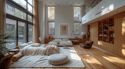 modern luxury bedroom interior