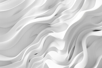 Obraz premium abstract wavy background with smooth lines in white colors
