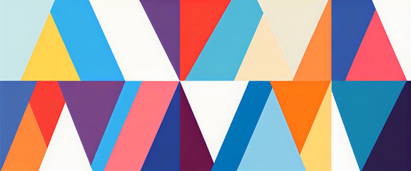 illustrazione con elementi geometrici a tema astratto contemporaneo