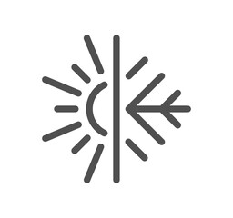 House heating related icon outline and linear vector.
