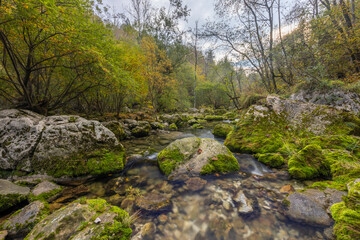 Waterfall Virje (Slap Virje), Triglavski national park, Slovenia