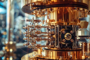 Futuristic Quantum Computing Technology concept