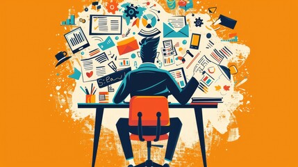 Digital Business Report Preparation: Remote Worker Utilizing Various Tools for Analysis and Reporting, Generative AI