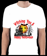 Halloween T-shirt Design Typography