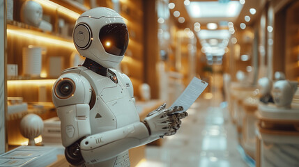 Fototapeta premium portrait of a robots