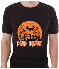 Halloween T-shirt Design Typography