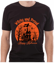Halloween T-shirt Design Typography