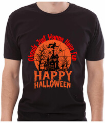 Halloween T-shirt Design Typography