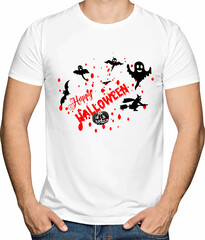 Halloween T-shirt Design Typography