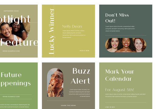 Minimalistic Mobile Layout With Muted Colors And Classic Typography