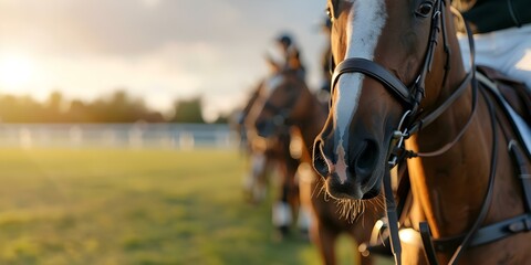 Exciting equestrian events featuring polo matches and horse shows for spectators. Concept Equestrian Events, Polo Matches, Horse Shows, Spectator Sports, Exciting Entertainment