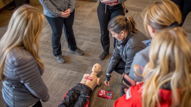 The CPR training session