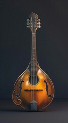 Naklejka premium Harmonious Melodies. Mandolin music concept