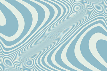 Waves, swirl, twirl pattern. Retro psychedelic style. Twisted and distorted vector texture in trendy. Y2k aesthetic. Vector illustration