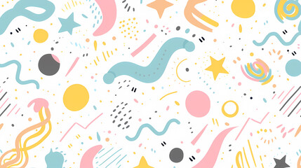 Patterns in vibrant and abstract colors