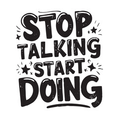 Motivational typography tshirt design template