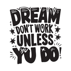 Motivational typography tshirt design template