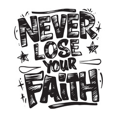 Motivational typography tshirt design template