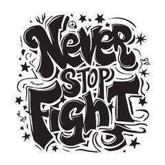 Motivational typography tshirt design template