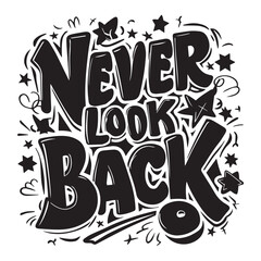 Motivational typography tshirt design template