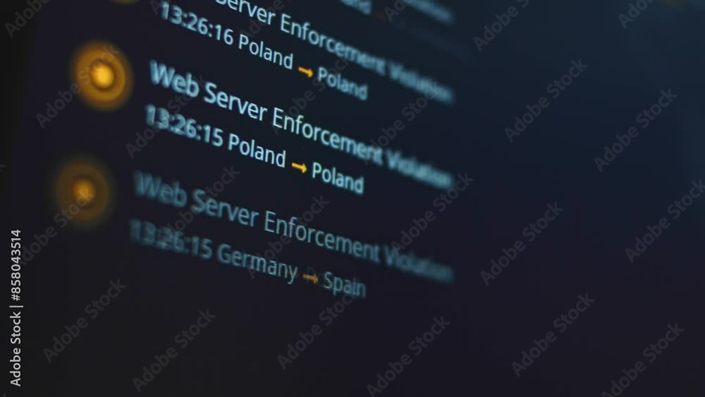 Wall mural cyber attacks real-time information about the time and target country