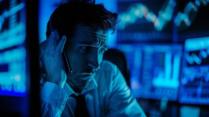 Stock Market Analyst Observing Financial Trends