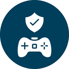 Protection Vector Glyph Circle Icon