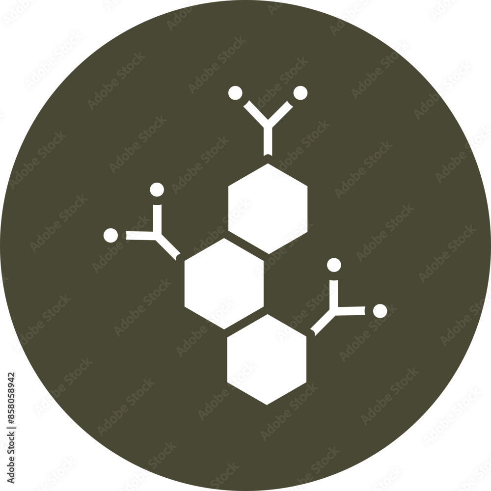 Canvas Prints enzyme vector glyph circle icon design