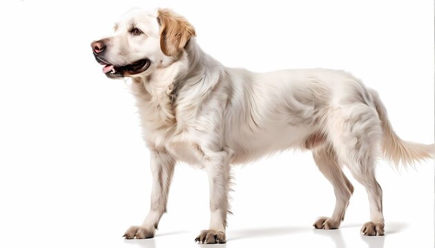 Armenian gampr dog breed standing on white background, Ai Generated