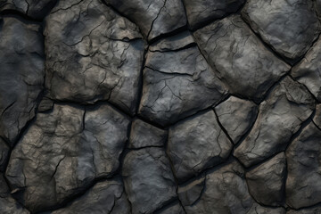 Fototapeta premium Processed collage of dry grey ground stones texture. Background for banner, backdrop or texture
